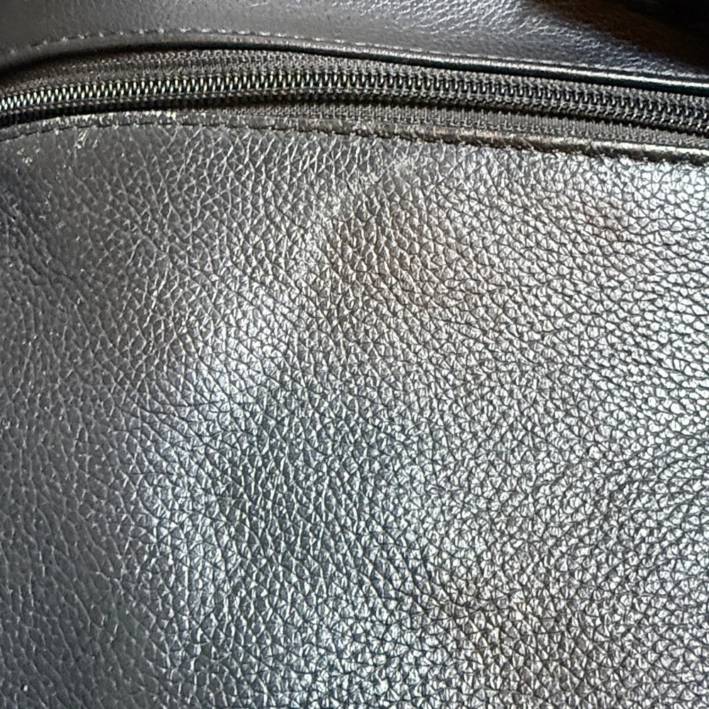 Targus Black Faux Leather Laptop Briefcase with Detachable Shoulder Strap
